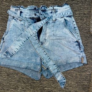 Express Jean Shorts High Waisted